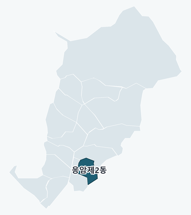 은평구 응암제2동 위치 — 은평구 행정동 경계 지도
