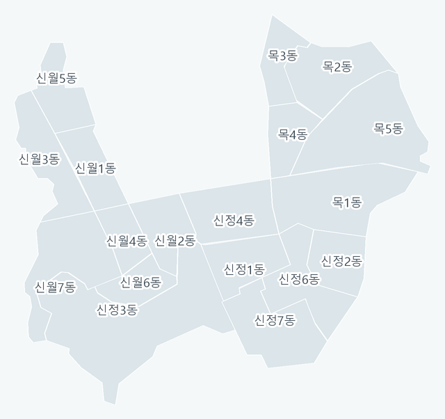 양천구 행정동 경계 지도