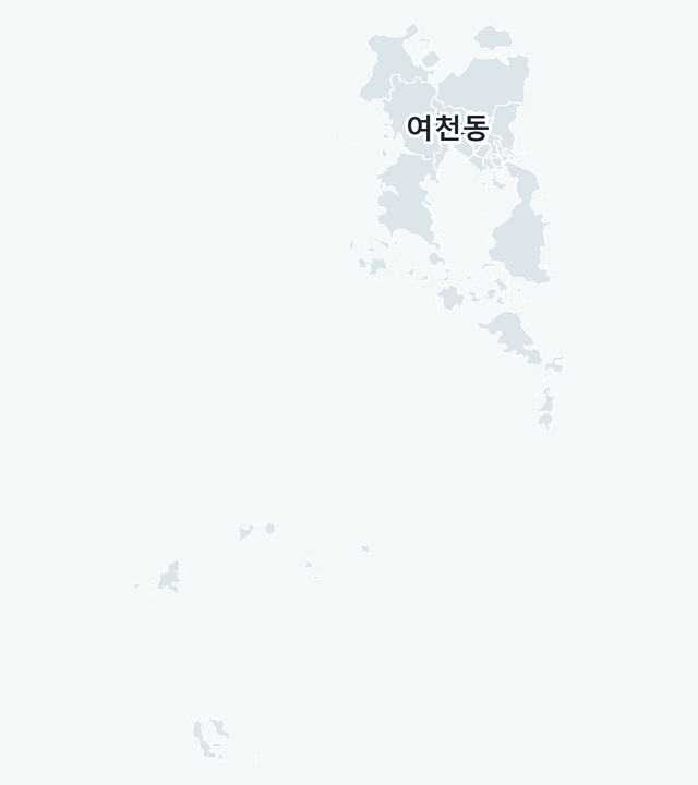여수시 여천동 위치 — 여수시 행정동 경계 지도