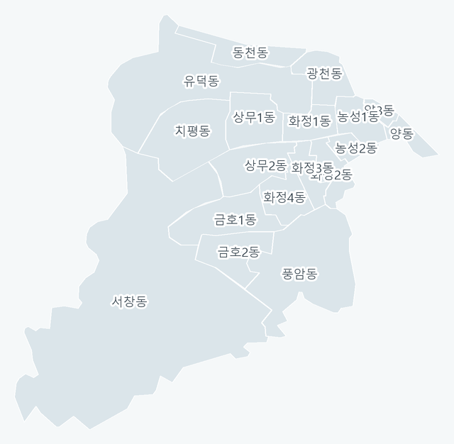 서구 행정동 경계 지도