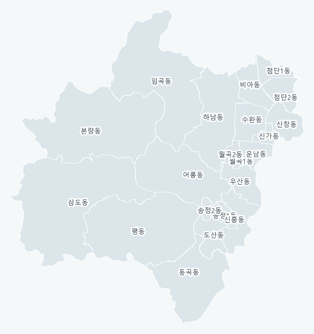 광산구 행정동 경계 지도