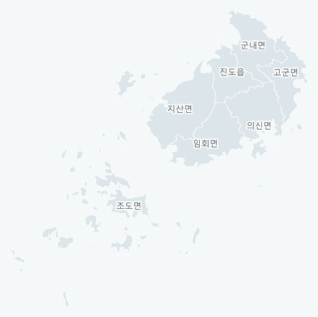 진도군 행정동 경계 지도