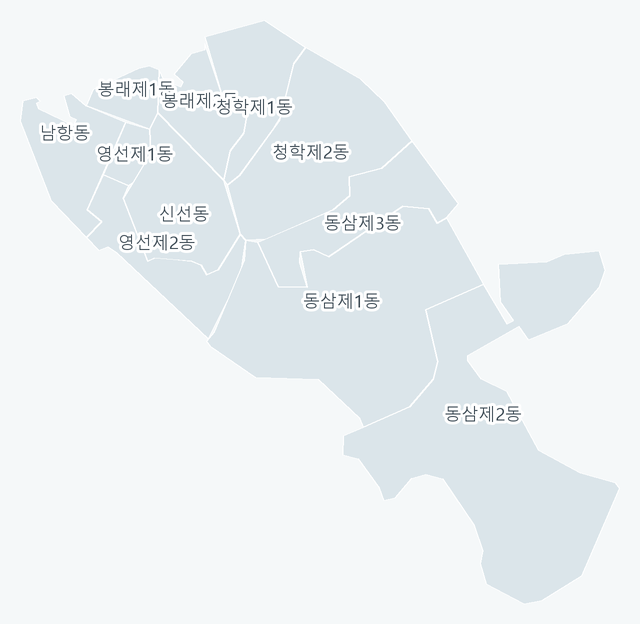 영도구 행정동 경계 지도