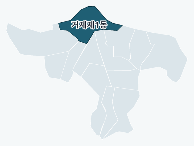 연제구 거제제1동 위치 — 연제구 행정동 경계 지도