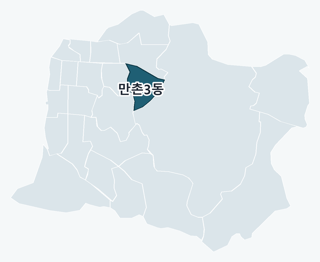 수성구 만촌3동 위치 — 수성구 행정동 경계 지도