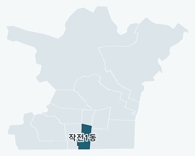 계양구 작전1동 위치 — 계양구 행정동 경계 지도