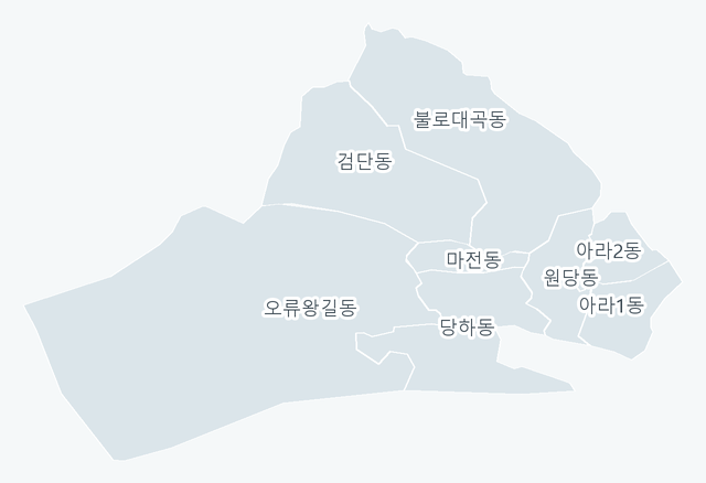 검단구 행정동 경계 지도