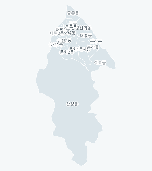 중구 행정동 경계 지도