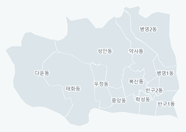 중구 행정동 경계 지도