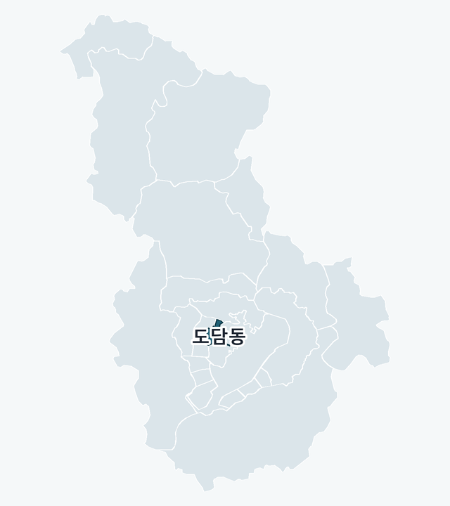 세종특별자치시 도담동 위치 — 세종특별자치시 행정동 경계 지도