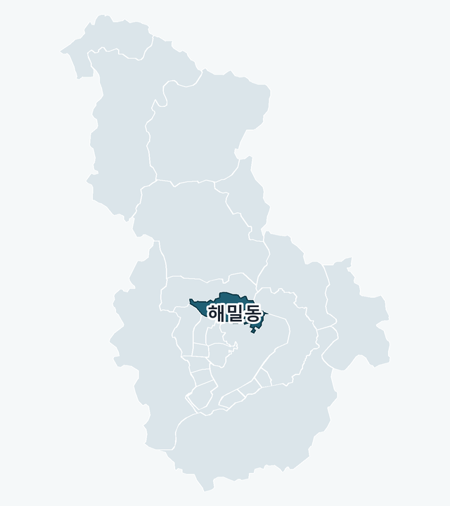 세종특별자치시 해밀동 위치 — 세종특별자치시 행정동 경계 지도