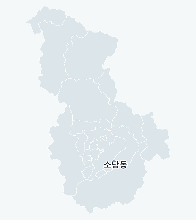 세종특별자치시 소담동 위치 — 세종특별자치시 행정동 경계 지도