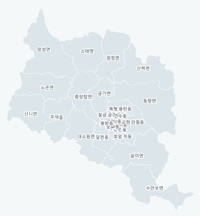 충주시 행정동 경계 지도