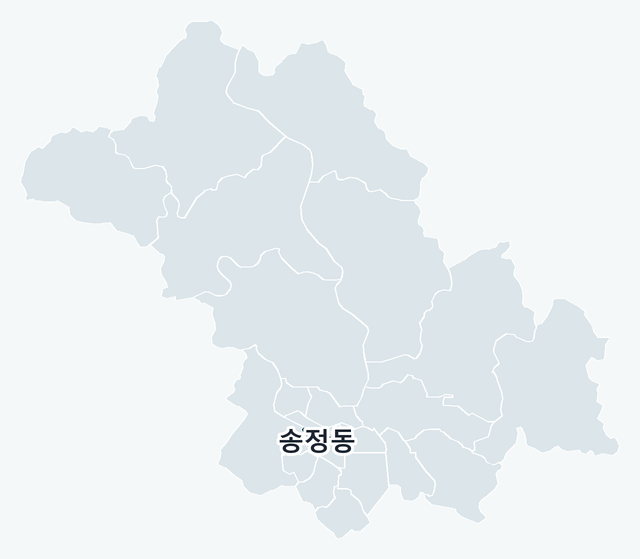 구미시 송정동 위치 — 구미시 행정동 경계 지도