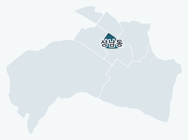창원시 성산구 상남동 위치 — 창원시 성산구 행정동 경계 지도