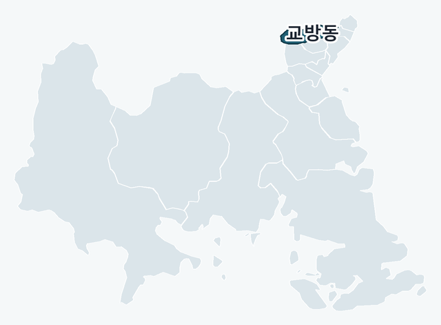 창원시 마산합포구 교방동 위치 — 창원시 마산합포구 행정동 경계 지도