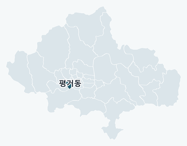 진주시 평거동 위치 — 진주시 행정동 경계 지도