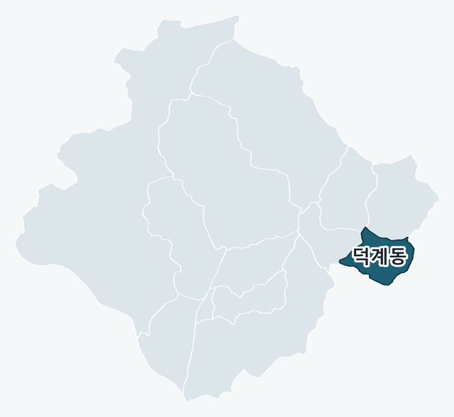양산시 덕계동 위치 — 양산시 행정동 경계 지도