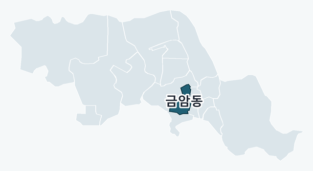 전주시 덕진구 금암동 위치 — 전주시 덕진구 행정동 경계 지도