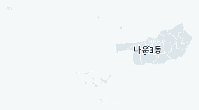 군산시 나운3동 위치 — 군산시 행정동 경계 지도