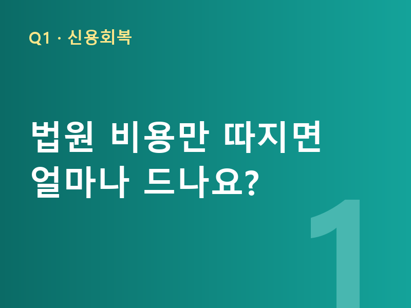 법원 비용만 따지면 얼마나 드나요?